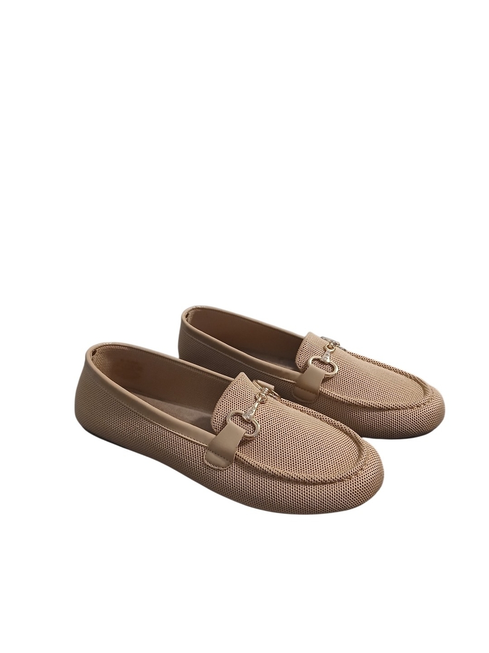 Women’s Beige Slip-On Loafers